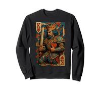 King of Hearts Playing Card Fantasy Paper Cut Lucky Poker Sweatshirt