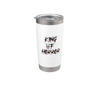 King Of Horror Funny Halloween Fête des pères Gobelet isotherme en acier inoxydable double paroi