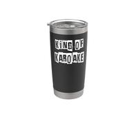 King of Karaoké Gobelet isotherme en acier inoxydable double paroi