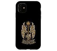 King of Rock and Roll Guitare Vintage Rock Music Coque pour iPhone 11