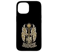 King of Rock and Roll Guitare Vintage Rock Music Coque pour iPhone 15