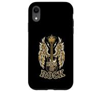 King of Rock and Roll Guitare Vintage Rock Music Coque pour iPhone XR