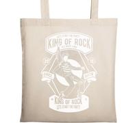 King of Rock Let's Start The Party Sac fourre-tout en coton naturel écologique Beige