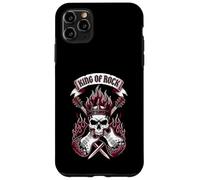 King of Rock Skull Guitare Vintage Rock Music Coque pour iPhone 11 Pro Max