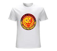 King of Sports Njpw Men's T-Shirt Unisex White Cotton Print Tee Shirts L