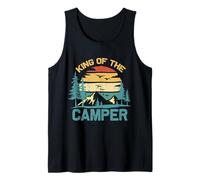 King of The Camper Rétro Vintage Camping Voyage Débardeur