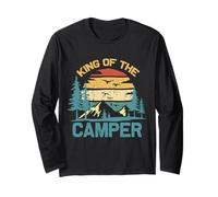 King of The Camper Rétro Vintage Camping Voyage Manche Longue