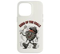 King of The Coals Barbecue rétro Motif Dessin animé Coque pour iPhone 14 Pro Max