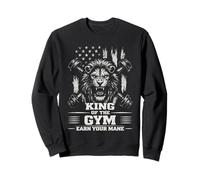 King of The Gym, Donnez à Votre crinière Une Motivation pour Faire de la Musculation Sweatshirt
