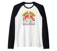 King of The Hill Good Food Can Solve Any Problem Poster Manche Raglan