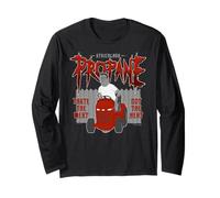 King of the Hill Heavy Metal Strickland Propane Hank Cartoon Manche Longue