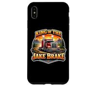 King of The Jake Brake Funny Truck Driver Truckie Coque pour iPhone XS Max