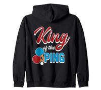 King of the Ping Tennis de table Match Jouer au Ping Pong Sweat à Capuche