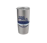 King Of The Pontoon Boat - Captain Gobelet isotherme en acier inoxydable double paroi