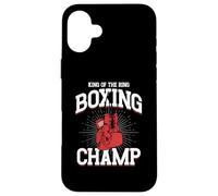 King of The Ring Boxing Champ | Combat | Boxers Gants Coque pour iPhone 16 Plus