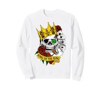 King of The Ring Poker Texas Hold 'em Blanc Sweatshirt