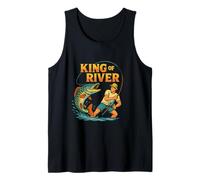 King of The River - Pêche Vintage Brochet Cadeau Pêcheur Débardeur