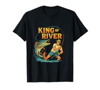 King of The River - Pêche Vintage Brochet Cadeau Pêcheur T-Shirt