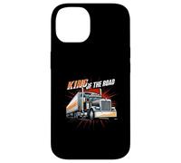King of The Road Semi Trucker Driver Big Rig Design Coque pour iPhone 14