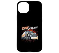 King of The Road Semi Trucker Driver Big Rig Design Coque pour iPhone 15 Plus