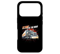 King of The Road Semi Trucker Driver Big Rig Design Coque pour iPhone 17 Pro