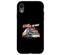 King of The Road Semi Trucker Driver Big Rig Design Coque pour iPhone XR