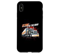 King of The Road Semi Trucker Driver Big Rig Design Coque pour iPhone XS Max