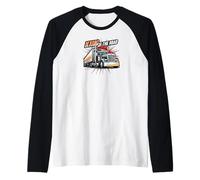 King of The Road Semi Trucker Driver Big Rig Design Manche Raglan