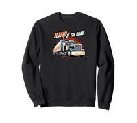 King of The Road Semi Trucker Driver Big Rig Design Sweatshirt