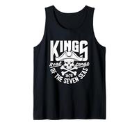 King of The Seven Seas Wild Abstract Skull Real Gangs Débardeur