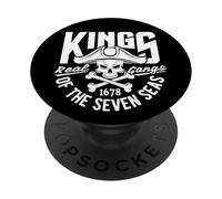 King of The Seven Seas Wild Abstract Skull Real Gangs PopSockets PopGrip Adhésif