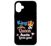 King Or Queen Auntie Loves You Ensemble de révélation de Sexe Coque pour iPhone 16 Plus