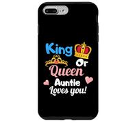 King Or Queen Auntie Loves You Ensemble de révélation de Sexe Coque pour iPhone 7 Plus/8 Plus