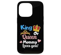 King Or Queen Mommy Loves You Ensemble de fête pour révéler Le Sexe Coque pour iPhone 13 Pro