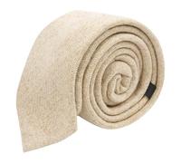 King & Priory Cravate en laine tissée à l'avoine, cravate pour homme, oatmeal, taille unique
