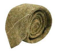 King & Priory Cravate en tweed à carreaux à chevrons pour homme Vert, Vert, taille unique