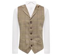 King & Priory - Gilet - Homme Marron Light Oak Brown - Marron - XL