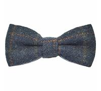 King & Priory Heritage, Noeud Papillon Bleu Marine Traditionelle à Carreaux