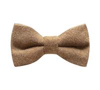 King & Priory Nœud papillon pré-noué en tweed Donegal marron chameau, marron, taille unique