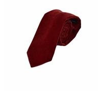 King & Priory Rouge Foncé Velour Cravate