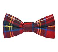 King & Priory Tartan Rouge Traditionnelle Cocher Noeud Papillon