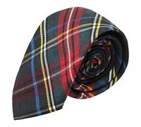 King & Priory Vert Foncé & Noir Traditionnel Tartan Cravate