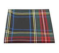 King & Priory Vert Foncé & Noir Traditionnel Tartan Poche Carré, Mouchoir