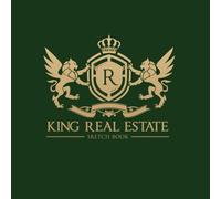 KING REAL ESTATE Sketchbook: A Large Square Sketchbook with Blank and White Paper - 100 Pages ( 8.25" x 8.25" ) for Drawing, Sketching, Painting and Recording Creative Ideas.