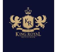 KING ROYAL Sketchbook: A Large Square Sketchbook with Blank and White Paper - 100 Pages ( 8.25" x 8.25" ) for Drawing, Sketching, Painting and Recording Creative Ideas.