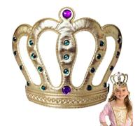 King Serre-tête pour adultes Couronnes King Queen Couronne en tissu non tissé durable pour, fête d'anniversaire, festival, accessoires photographiques