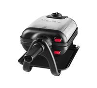 Tefal WM756D moule à gauffres 2 gauffre(s) 1200 W Noir, Acier inoxydable