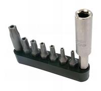KING TONY 1008CQ Jeux d'Embouts Tournevis Resistorx® Plus, Set de 8