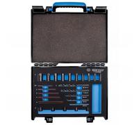 KING TONY 11225SQE Juego extractores de espárragos 5 extractores 5 adaptadores 10 guías pour professionnels et bricoleurs, idéal pour des travaux et des assemblages précis