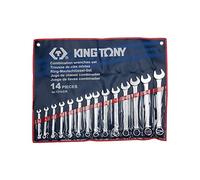 KING TONY 1214SR Trousse de Clés Mixtes en Pouces, Set de 14